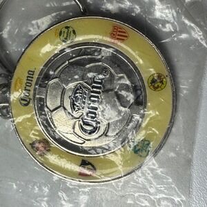 Corona Beer Soccer Football Club‎ Team Logo Keychain Metal Yellow